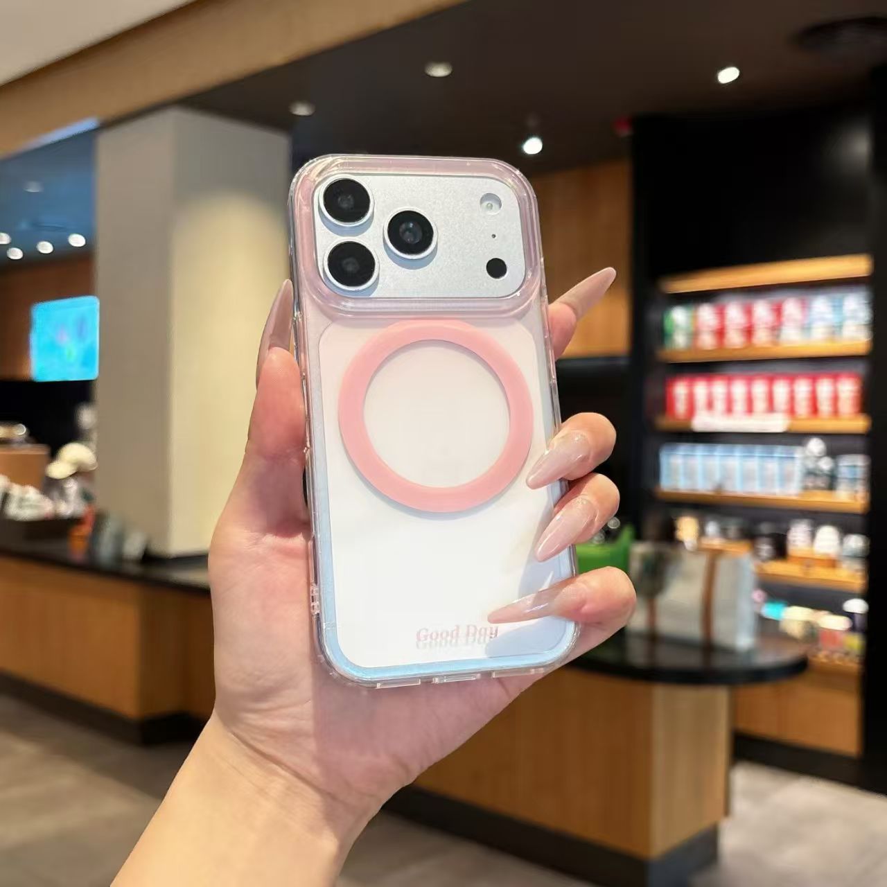 Transparent Phone Case · Peach Fizz