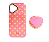 Artistic Phone Case.Pink Lemon Dot